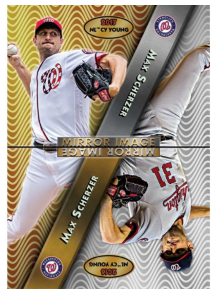 2017 Topps TBT 97/98 BOWMAN'S BEST "MIRROR IMAGE"  DESIGN #177 MAX SCHERZER