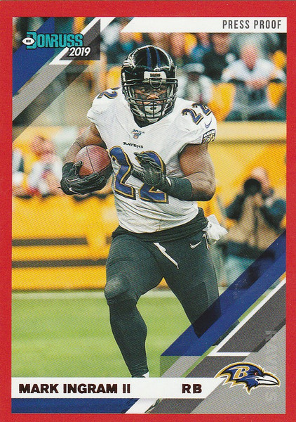 2019 Donruss Red Press Proof Mark Ingram - Baltimore Ravens
