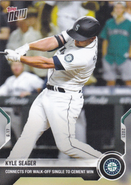 2021 TOPPS NOW #375 KYLE SEAGER- SEATTLE MARINERS