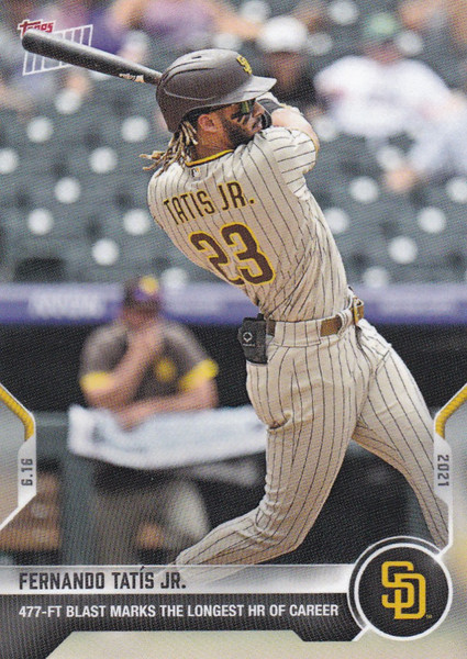2021 TOPPS NOW #367 FERNANDO TATIS JR- SAN DIEGO PADRES