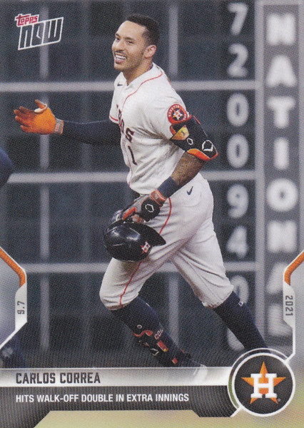 2021 TOPPS NOW #775 CARLOS CORREA- HOUSTON ASTROS