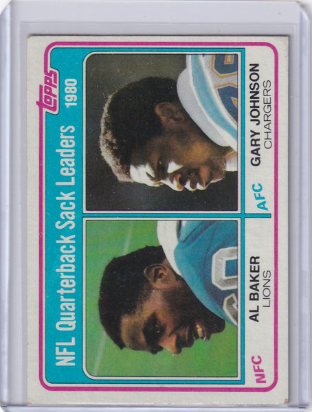 1981 Topps Football #3 1980 NFL QB Sack Leaders