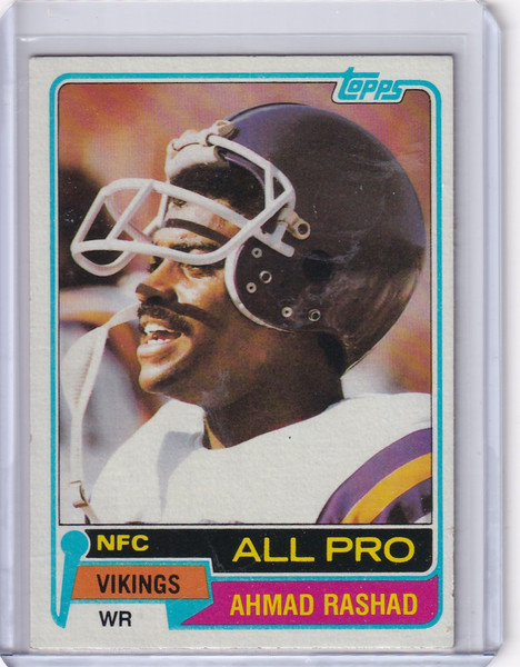 1981 Topps Football #140 Ahmad Rashad - Minnesota Vikings AP
