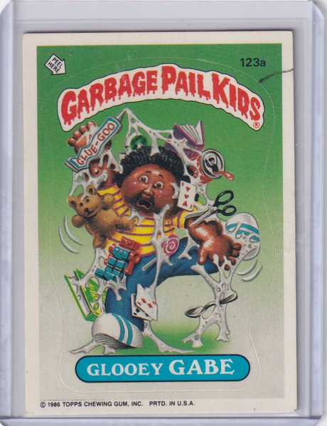 1986 Garbage Pail Kids Series 3 #123a Glooey Gabe