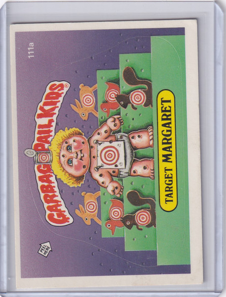 1986 Garbage Pail Kids Series 3 #111a Target Margaret