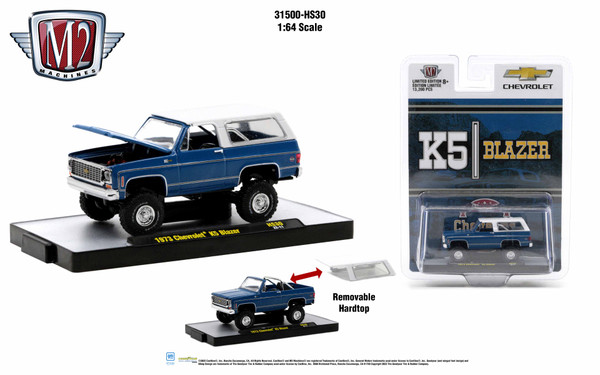 M2 Machines 1:64 1973 Chevrolet Blazer Release HS30
