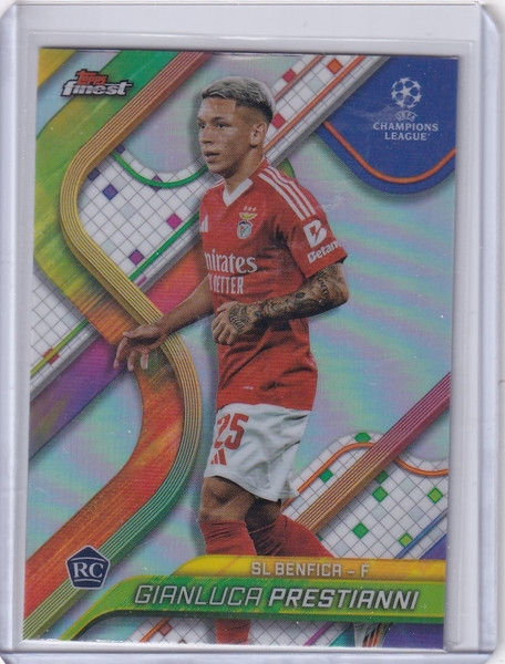 2024-25 Finest #26 Gianluca Prestianni - SL Benfica RC