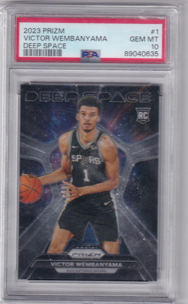 2023-24 Panini Prizm Deep Space PSA 10 #1 Victor Wembanyama - Spurs