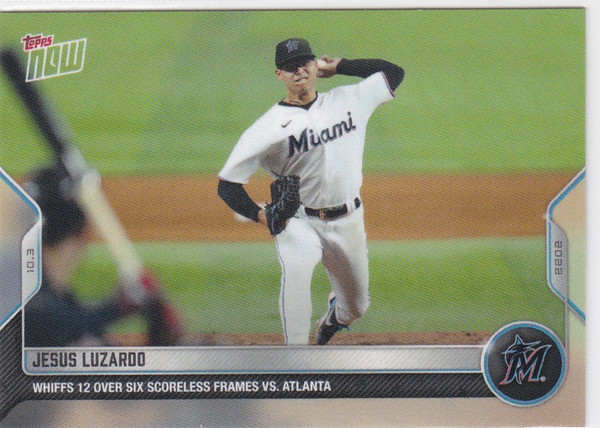2022 TOPPS NOW #1008 JESUS LUZARDO- MIAMI MARLINS