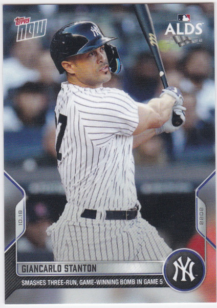 2022 TOPPS NOW #1094 GIANCARLO STANTON- NEW YORK YANKEES