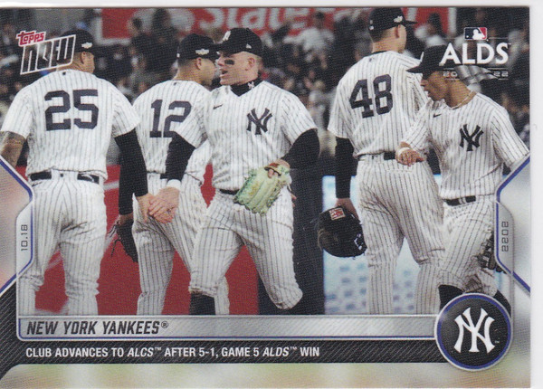 2022 TOPPS NOW #1098 NEW YORK YANKEES