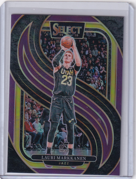 2024-25 Panini Select Prizm #136 Lauri Makkanen 4/99 - Utah Jazz