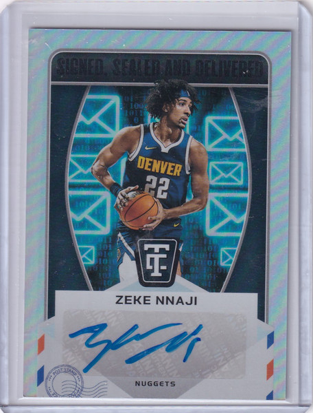 2024-25 Totally Certified Auto #SD-ZEK Zeke Nnaji - Denver Nuggets