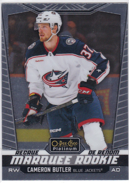 2024-25 O-Pee-Chee Platinum Marquee Rookie #228 Cameron Butler Blue Jackets