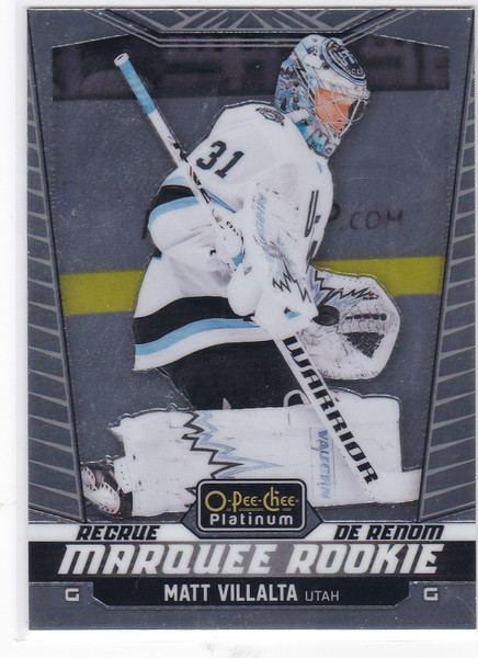 2024-25 O-Pee-Chee Platinum Marquee Rookie #214 Matt Villalta Utah Hockey Club