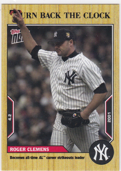 2022 TURN BACK THE CLOCK #3 ROGER CLEMENS- NEW YORK YANKEES