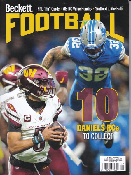 September 2025 Beckett Football Price Guide Magazine Vol 38 No 9 Jayden Daniels