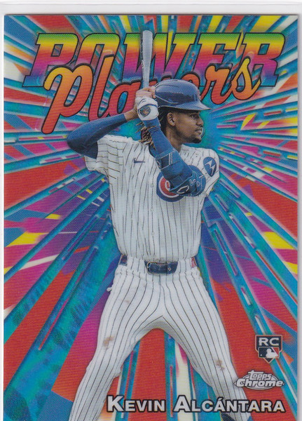 2025 Topps Chrome Power Players #PP-18 Kevin Alcantara - Chicago Cubs