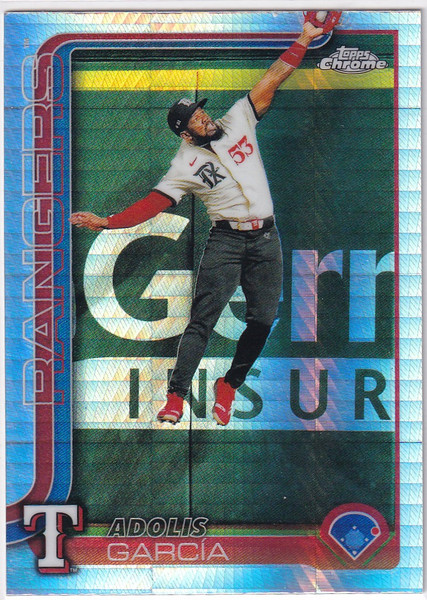 2025 Topps Chrome Baseball XFractor #293 Adolis García - Texas Rangers