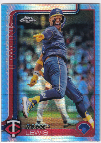 2025 Topps Chrome Baseball XFractor #254 Royce Lewis - Minnesota Twins