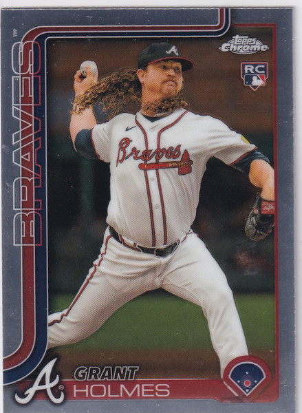 2025 Topps Chrome Baseball #169 Grant Holmes - Atlanta Braves