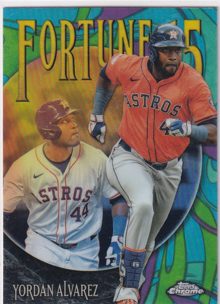 2025 Topps Chrome Fortune 15 #F15-9 Yordan Alvarez - Houston Astros