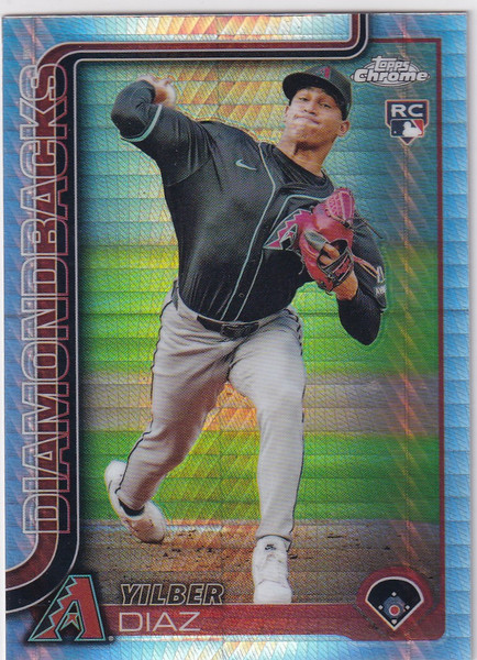 2025 Topps Chrome Baseball Prism #8 Yilber Diaz - Arizona Diamondbacks