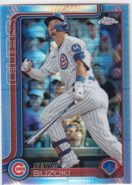 2025 Topps Chrome Baseball Prism #210 Seiya Suzuki - Chicago Cubs