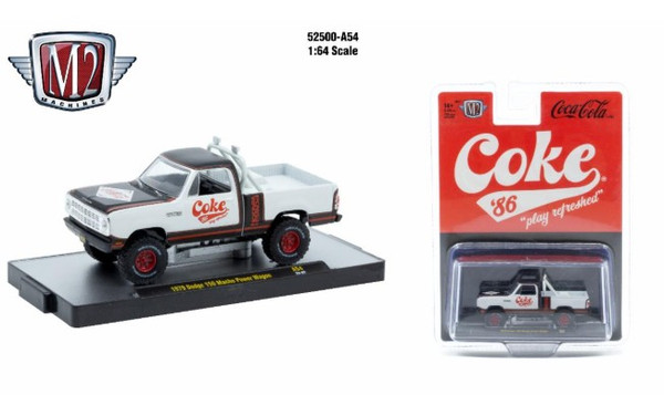 M2 Machines Coca-Cola Release A54 1970 Dodge 150 Macho Power Wagon