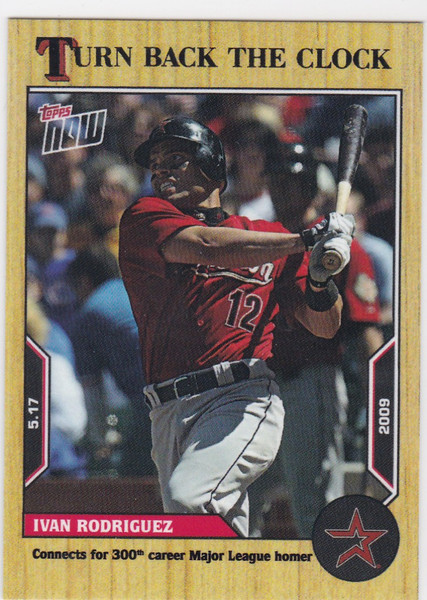 2022 TURN BACK THE CLOCK #48 IVAN RODRIGUEZ- HOUSTON ASTROS