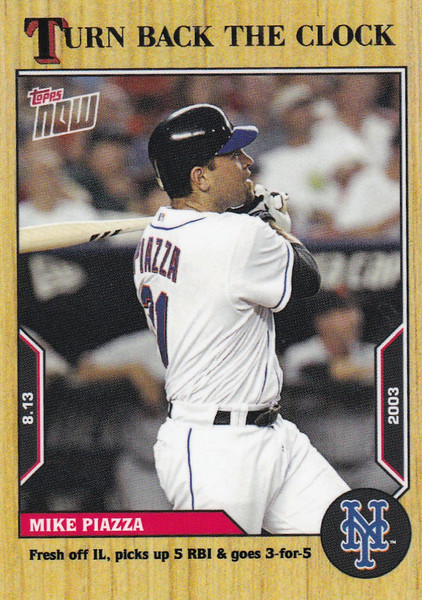 2022 TURN BACK THE CLOCK #136 MIKE PIAZZA- NEW YORK METS
