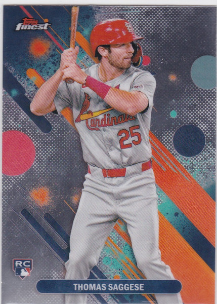 2025 Topps Finest #9 Thomas Saggese RC St Louis Cardinals