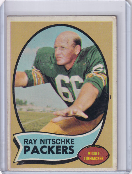 1970 Topps Football #55 Ray Nitschke - Green Bay Packers