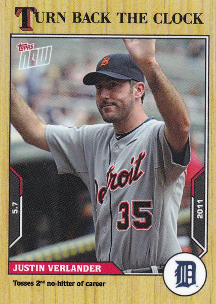 2021 TURN BACK THE CLOCK #37 JSUTIN VERLANDER- DETROIT TIGERS