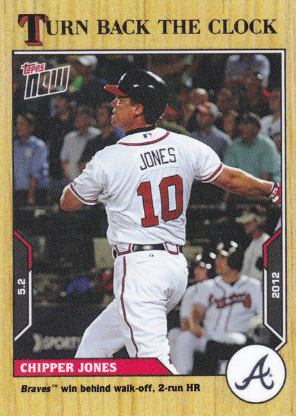 2021 TURN BACK THE CLOCK #32 CHIPPER JONES- ATLANTA BRAVES