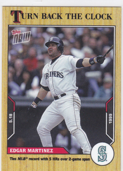 2021 TURN BACK THE CLOCK #48 EDGAR MARTINEZ- SEATTLE MARINERS