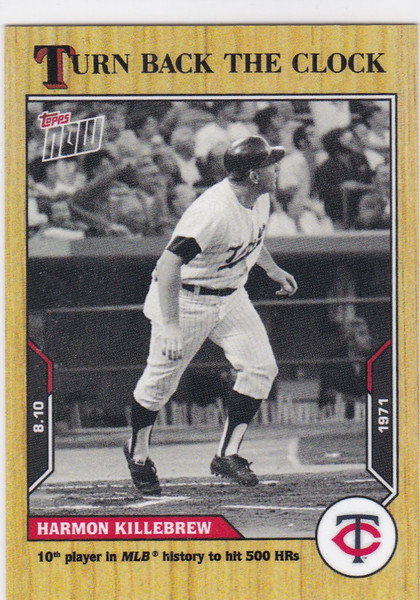 2021 TURN BACK THE CLOCK #132 HARMON KILLEBREW- MINNESOTA TWINS