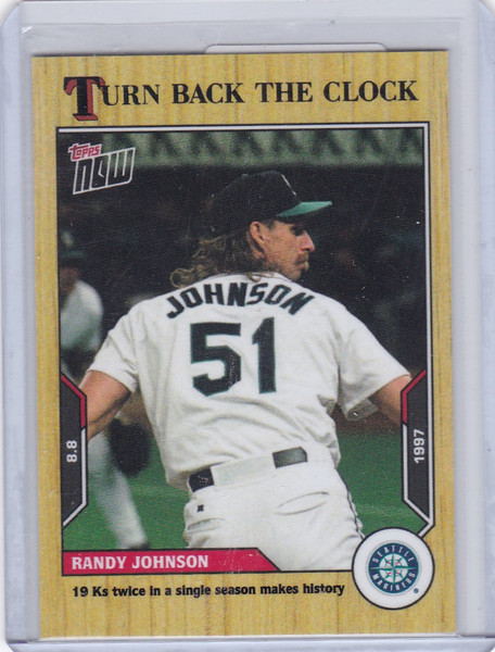 2021 TURN BACK THE CLOCK #130 RANDY JOHNSON- SEATTLE MARINERS