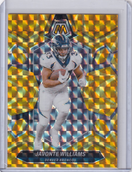 2024 Panini Prizm Yellow Reactive #65 Javonte Williams - Denver Broncos