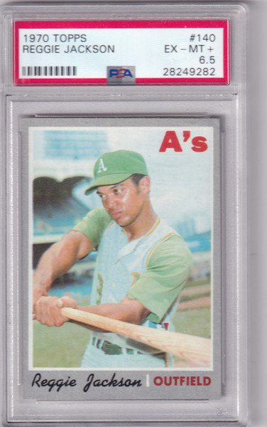 1970 Topps PSA 6.5 #140 Reggie Jackson - Oakland Athletics