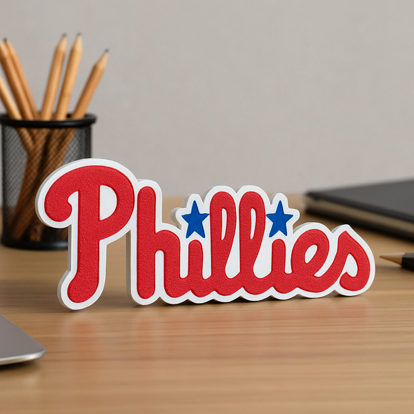 Philadelphia Phillies Logo Sign –  Sports Team Wall Décor, Man Cave