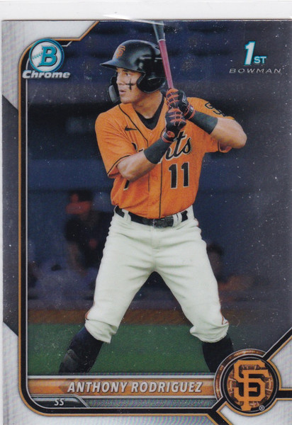 2022 Bowman Chrome #BCP-26 Anthony Rodriguez 1st Bowman San Francisco Giants