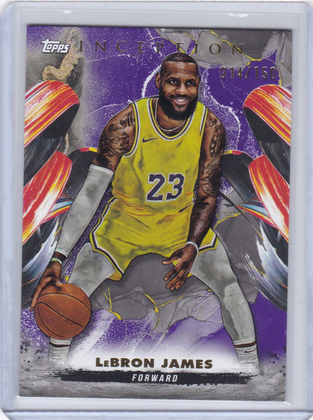 2025 TOPPS INCEPTION #70 LEBRON JAMES 14/150- LOS ANGELES LAKERS