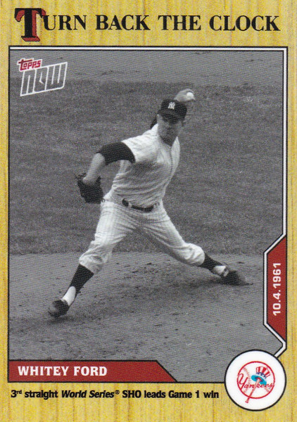 2020 TURN BACK THE CLOCK #188 WHITEY FORD- NEW YORK YANKEES