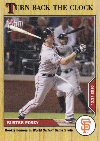2020 TURN BACK THE CLOCK #215 BUSTER POSEY- SAN FRANCISCO GIANTS