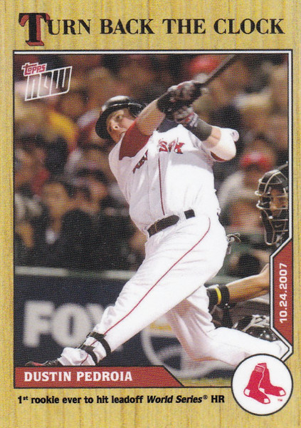 2020 TURN BACK THE CLOCK #208 DUSTIN PEDROIA- BOSTON RED SOX