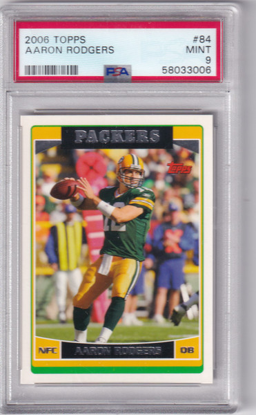 2006 Topps Total PSA 9 #127 Aaron Rodgers - Green Bay Packers