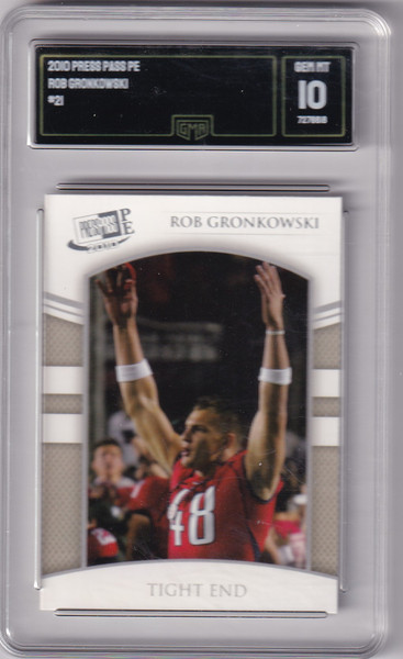 2010 Press Pass GMA 10 #21 Rob Gronkowski - New England Patriots