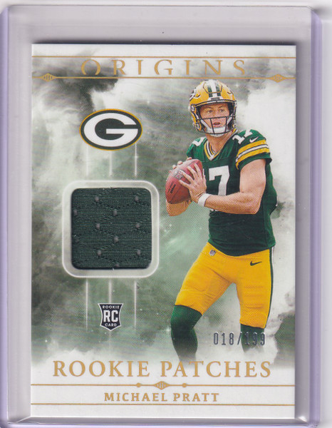 2024 Panini Origins Patch 18/199 Micheal Pratt - Green Bay Packers