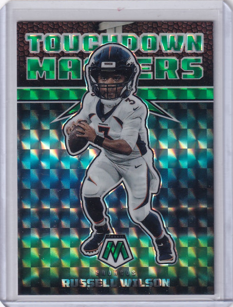 2022 Panini Mosaic Green Reactive #4 Russell Wilson - Denver Broncos